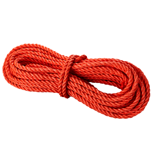 Артикул 12233 Веревка полипропиленовая, крученая 6,0 мм, оранжевая (15 м), МШК 4810207002389.