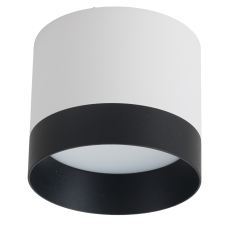 Светильник накладной серии Modern под лампу с цоколем GX53, 82*70 мм, IP20, алюминий, белый +черный МШК 4810207009869