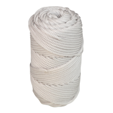 Артикул 12812, Шнур полиэфирный плетеный, д.3мм, белый, бобина (50м), МШК 4810207001740.