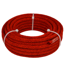 Артикул 12952, Шнур спирального плетения 8мм, красный (10м), МШК 4810207003812.