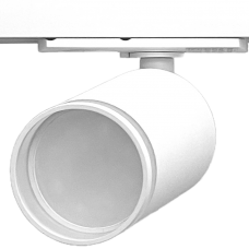 Светильник трековый однофазный под лампу GU10, 52*134 мм, алюминий, IP20,круг, белый, серии Track, МШК 4810207008466