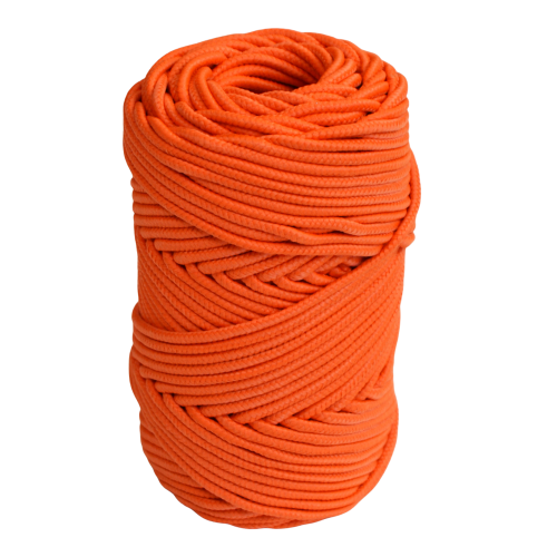 Артикул 12208, Шнур полипропиленовый плетеный 2,7 мм, оранжевый, бобина (50 м), МШК 4810207002976.