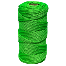 Артикул 12821, Шнур вязаный полиэфирный без сердечника д.3мм зеленый, бобина (50м), МШК 4810207009159