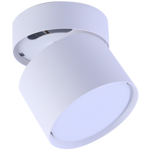 Светильник алюминиевый накладной поворотный под лампу с цоколем GX53, 82*80mm, белый, серия Modern, Truenergy, МШК 4810207005434.