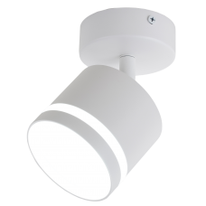Светильник поворотный с матовым кольцом серии Modern под лампу с цоколем GX53, 82*70 мм, IP20, алюминий, белый , МШК 4810207009746