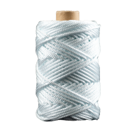 Артикул 12210, Шнур полиамидный плетеный 2,7 мм белый, бобина (50 м), МШК 4810207002051.