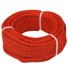 Артикул 12927, Шнур спирального плетения декоративный, красный, д.5мм (20м), МШК 4810207003683.