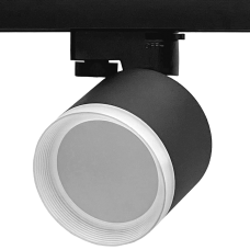 Светильник трековый однофазный под лампу GX53, 85*150 мм, алюминий, IP20,круг, черный , серии Track, МШК 4810207008565