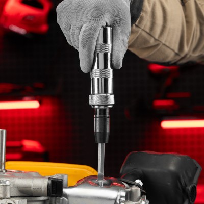 Отвертка ударно-поворотная 1/2, набор бит, 6 шт, пластиковый бокс Matrix Отвертка ударно-поворотная 1/2, набор бит, 6 шт, пластиковый бокс Matrix