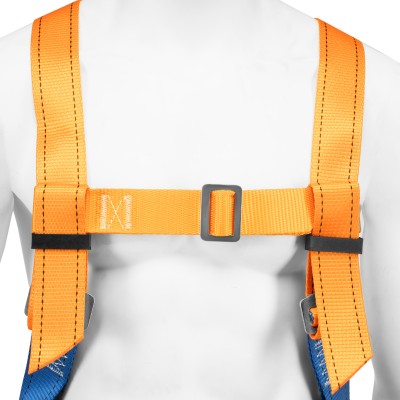 Удерживающе-страховочная привязь, модель УСП II, наплечные и набедренные лямки, высокий кушак Сибртех