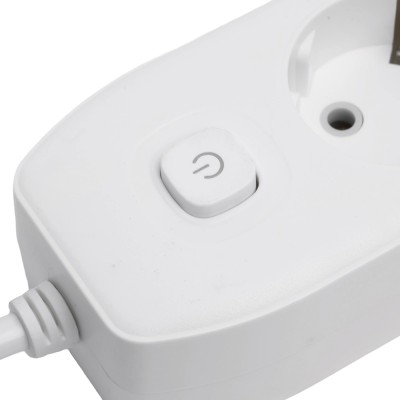 Удлинитель 4-местный c/з 3x1 мм2, 3 м, 250В, 10А, 2USB+1Type-C 2,4А, серия Home plus, белый STEKKER HM08-43-02 49978