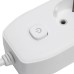 Удлинитель 4-местный c/з 3x1 мм2, 3 м, 250В, 10А, 2USB+1Type-C 2,4А, серия Home plus, белый STEKKER HM08-43-02 49978