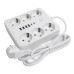 Удлинитель 6-местный c/з 3x1 мм2, 1,8 м, 250В, 10А, 4USB+2Type-C 2,4А, серия Home plus, белый STEKKER HM09-66-02 49975 Удлинитель 6-местный c/з 3x1 мм2, 1,8 м, 250В, 10А, 4USB+2Type-C 2,4А, серия Home plus, белый STEKKER HM09-66-02 49975