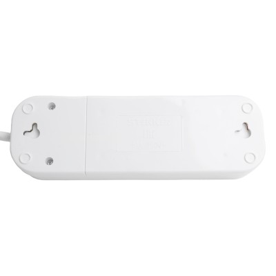 Удлинитель трехместный с/з с выключ. STEKKER HM07-31-10 3x1мм2, 10м, серия Home (У16А-002), белый 49357