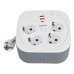 HM16-4-03-USB Удлинитель 4-местный с/з, 3x1,5мм2, 3м, 230В, 16А, 2USB+1С, 2,4А,белый 50835 HM16-4-03-USB Удлинитель 4-местный с/з, 3x1,5мм2, 3м, 230В, 16А, 2USB+1С, 2,4А,белый 50835