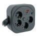 HM16-4-03-USB Удлинитель 4-местный с/з, 3x1,5мм2, 3м, 230В, 16А, 2USB+1С, 2,4А, черный 50836 HM16-4-03-USB Удлинитель 4-местный с/з, 3x1,5мм2, 3м, 230В, 16А, 2USB+1С, 2,4А, черный 50836