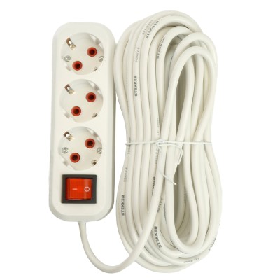 Удлинители STEKKER 49356, серия Home, цвет белый, длина 7 м, количество розеток 3, сталь, сечение кабеля 1 мм2, тип кабеля ПВС, материал кабеля -, ток 16А, напряжение 250В, максимальная нагрузка 3520Вт, тип вилки - прямая. Диапазон рабочих температур +1.. Удлинители STEKKER 49356, серия Home, цвет белый, длина 7 м, количество розеток 3, сталь, сечение кабеля 1 мм2, тип кабеля ПВС, материал кабеля -, ток 16А, напряжение 250В, максимальная нагрузка 3520Вт, тип вилки - прямая. Диапазон рабочих температур +1..