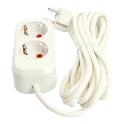 Удлинитель двухместный с/з STEKKER HM06-21-03 3x1мм2, 3м, серия Home (У10-001), белый 49340 Удлинитель двухместный с/з STEKKER HM06-21-03 3x1мм2, 3м, серия Home (У10-001), белый 49340