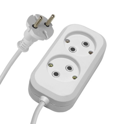 Удлинитель 2-местный б/з Stekker, HM01-20-05, 5м, 2x0,75, серия Home (У10-428), белый 39203 Удлинитель 2-местный б/з Stekker, HM01-20-05, 5м, 2x0,75, серия Home (У10-428), белый 39203