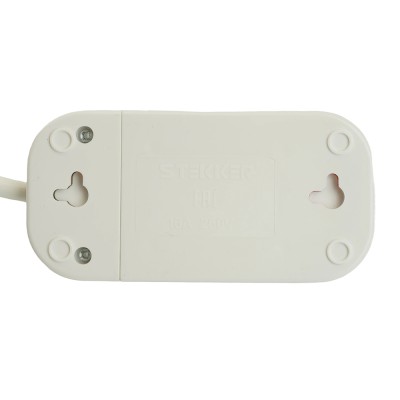 Удлинитель двухместный с/з STEKKER HM06-21-03 3x1мм2, 3м, серия Home (У10-001), белый 49340 Удлинитель двухместный с/з STEKKER HM06-21-03 3x1мм2, 3м, серия Home (У10-001), белый 49340