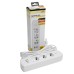 Удлинитель 3-местный c/з 3x1 мм2, 3 м, 250В, 10А, 2USB+1Type-C 2,4А, серия Home plus, белый STEKKER HM08-33-02 49977