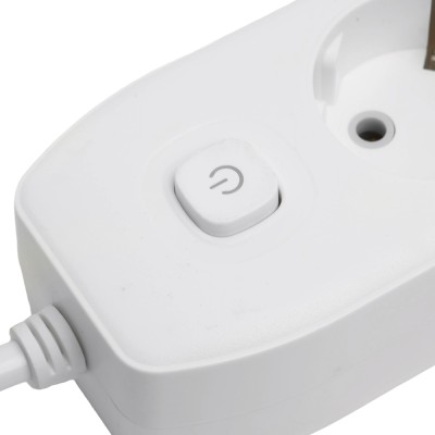 Удлинитель 3-местный c/з 3x1 мм2, 3 м, 250В, 10А, 2USB+1Type-C 2,4А, серия Home plus, белый STEKKER HM08-33-02 49977