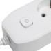 Удлинитель 3-местный c/з 3x1 мм2, 3 м, 250В, 10А, 2USB+1Type-C 2,4А, серия Home plus, белый STEKKER HM08-33-02 49977