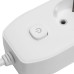 Удлинитель 4-местный c/з 3x1 мм2, 1,8 м, 250В, 10А, 2USB+1Type-C 2,4А, серия Home plus, белый STEKKER HM08-43-02 49971