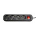 Удлинитель четырехместный с/з с выключателем STEKKER HM03-41-02 3x0,75, 2м, серия Home (У10А-003), черный 50424 Удлинитель четырехместный с/з с выключателем STEKKER HM03-41-02 3x0,75, 2м, серия Home (У10А-003), черный 50424