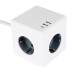HM10-41-01 Удлинитель 3-местный с/з, 3x1мм2, 1.5м, 250В, 16А, 2USB+1С, 5V 3,1А, серия Comfort, белый 49571