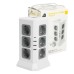 Удлинитель 12-местн с/з, 3x1мм2, 1.5 м,250В,16А, 3520Вт 3USB A + 1C 5V 3,4A, белый, серый серия Comfort HM10-61-01 49991