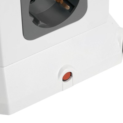 Удлинитель 12-местн с/з, 3x1мм2, 1.5 м,250В,16А, 3520Вт 3USB A + 1C 5V 3,4A, белый, серый серия Comfort HM10-61-01 49991