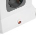 Удлинитель 12-местн с/з, 3x1мм2, 1.5 м,250В,16А, 3520Вт 3USB A + 1C 5V 3,4A, белый, серый серия Comfort HM10-61-01 49991