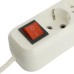 Удлинитель 3-местный с/з с выключ. STEKKER HM071-31-05 3x1мм2, 5м, 250В, 16А, 1USB+2C, 2.4A, сер Home, белый 50138