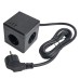 HM10-41-01 Удлинитель 3-местный с/з, 3x1мм2, 1.5м, 250В, 16А, 2USB+1С, 5V 3,1А, серия Comfort, черный 49657