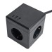 HM10-41-01 Удлинитель 3-местный с/з, 3x1мм2, 1.5м, 250В, 16А, 2USB+1С, 5V 3,1А, серия Comfort, черный 49657