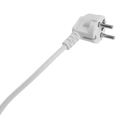 Удлинитель 3-местный с/з с выключ. STEKKER HM071-31-02 3x1мм2, 2м, 250В, 16А, 1USB+2C, 2.4A, сер Home, белый 50136