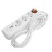 Удлинитель 3-местный с/з с выключ. STEKKER HM071-31-05 3x1мм2, 5м, 250В, 16А, 1USB+2C, 2.4A, сер Home, белый 50138