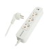 Удлинитель 3-местный с/з STEKKER HM20-31-03 3x1мм2, 3м, 250В, 16А, USB A+C, Click Tap, HM20-31-03, белый+глянцевый золотой 50085