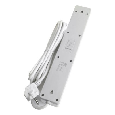 Сетевой фильтр 6-местный с/з STEKKER HM20-61-02 3x1мм2, 1,8 м, серия Optima, белый 50095 Сетевой фильтр 6-местный с/з STEKKER HM20-61-02 3x1мм2, 1,8 м, серия Optima, белый 50095