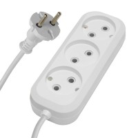 Удлинитель 3-местный б/з Stekker, HM01-30-05, 5м, 2x0,75, серия Home (У10-430), белый 39211 Удлинитель 3-местный б/з Stekker, HM01-30-05, 5м, 2x0,75, серия Home (У10-430), белый 39211