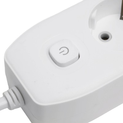 Удлинитель 3-местный c/з 3x1 мм2, 1,8 м, 250В, 10А, 2USB+1Type-C 2,4А, серия Home plus, белый STEKKER HM08-33-02 49970
