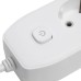 Удлинитель 3-местный c/з 3x1 мм2, 1,8 м, 250В, 10А, 2USB+1Type-C 2,4А, серия Home plus, белый STEKKER HM08-33-02 49970