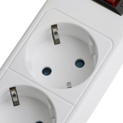 Сетевой фильтр 6-местный с/з STEKKER HM20-61-02 3x1мм2, 1,8 м, серия Optima, белый 50095 Сетевой фильтр 6-местный с/з STEKKER HM20-61-02 3x1мм2, 1,8 м, серия Optima, белый 50095