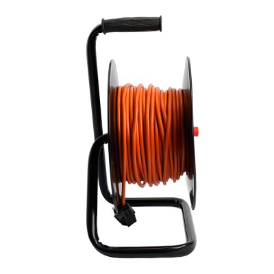 Удлинитель на катушке Stekker Standart STD01-40-50 (ТЕН303-197) 4-х местный с/з ПВС 3*1, оранжевый, 16А, IP40, 50м 49391