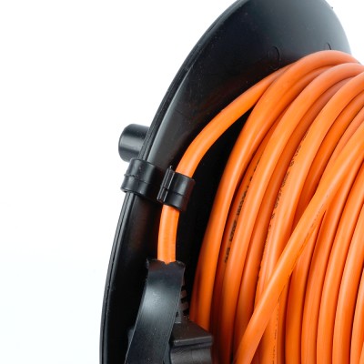 Удлинитель на пластиковой катушке Stekker STD02-11-50 (UG), 50м, 1 гнездо, с/з 3*1, оранжевый, серия Standart 39636