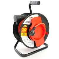 Удлинитель на пластиковой катушке STD04-10-30 1-местный с/з 3*1,5, 30м, 250В, 16А, IP44, Standart (40014) 50175