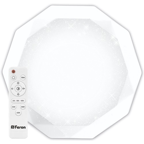 Светодиодный управляемый светильник накладной Feron AL5200 тарелка 36W 3000К-6500K белый