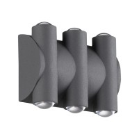 358567 STREET NT21 374 темно-серый Ландшафтный настенный светильник IP54 LED 4000K 6W 85-265V CALLE 358567 STREET NT21 374 темно-серый Ландшафтный настенный светильник IP54 LED 4000K 6W 85-265V CALLE