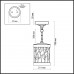 2287/1 NATURE ODL12 659 патина коричневый Уличный светильник-подвес IP44 E27 100W 220V LAGRA Odeon Light